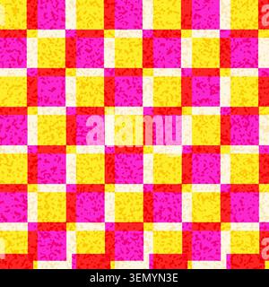 Abstract background with a Risograph style checked pattern Stock Vector