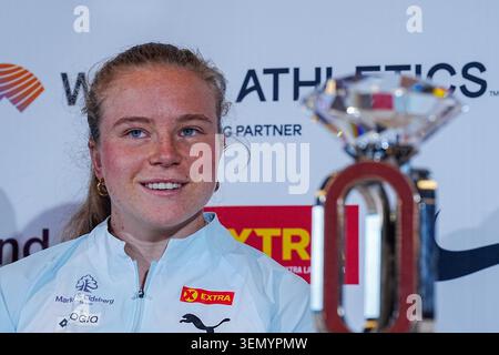 Oslo 20260609 Henriette J ger At A Press Conference Before The Bislett oslo-20260609-henriette-j-ger-at-a-press-conference-before-the-bislett
