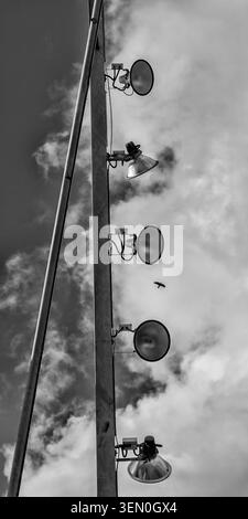 A street light along St. Patricks Street in Cork, Ireland. Stock Photo