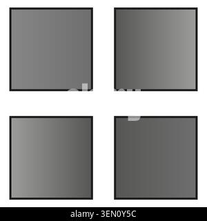 Minimalist four pane window symbol illustration vector. Perfect for architectural concepts real estate branding and user interface design. EPS 10. Stock Vector
