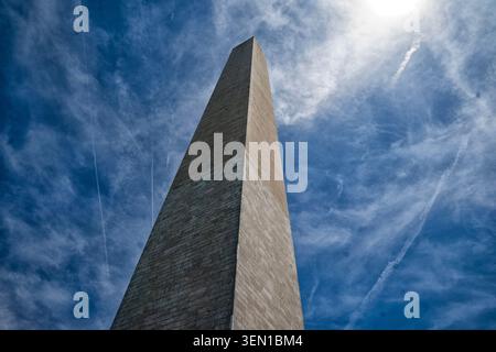 The Washington Monument at noon on June 5 2026 Stock Photo