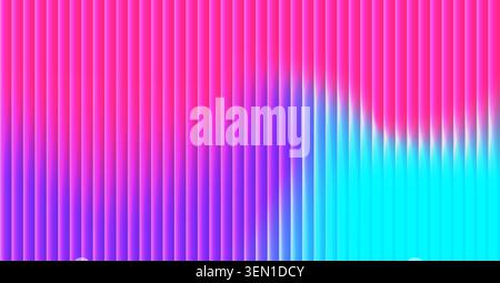 Abstract vibrant gradient glass effect striped background. Ribbed colorful creative vector backdrop for banners, presentations Stock Vector