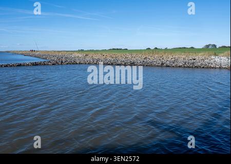 View from the sea of ??the coast near Wremen, Germany Stock Photo
