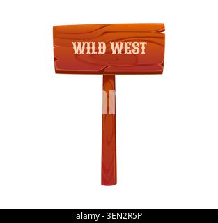 Cartoon wild west and western cowboys game icon Stock Vector