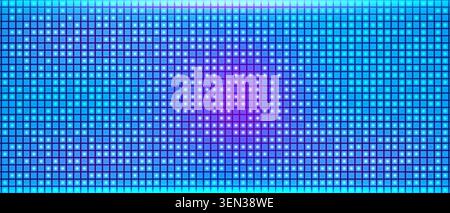 Abstract digital panel displays glowing pixels in blue and pink hues, creating a futuristic tech texture perfect for modern electronic presentations Stock Vector