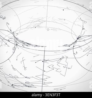 Creative wire torus artwork designed for wallpapers, digital campaigns, and printable graphic layouts. Stock Vector