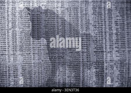 Bull market concept with a newspaper background Stock Photo