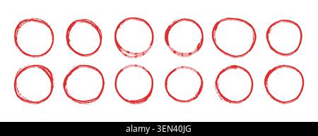 Japanese flag inspired grunge circle. Rough brushstroke, paint blob, and chalk texture. Vibrant sunset burst. Distressed stamp, sticker, or badge Stock Vector