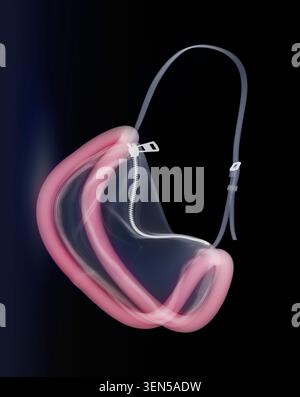 Coloured X-ray of a handbag. Stock Photo