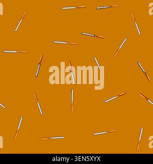 seamless pattern dropper pipette cartoon. drop bottle, serum oil, lab eyedropper dropper pipette sign vector Stock Vector