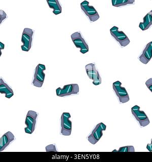 pattern welding protection equipment with dark green lenses and a gray frame, representing eye safety for workers in industrial and construction envir Stock Vector
