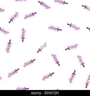 pattern flame sword effect cartoon. game cut, blue slash, blade light flame sword effect sign vector Stock Vector