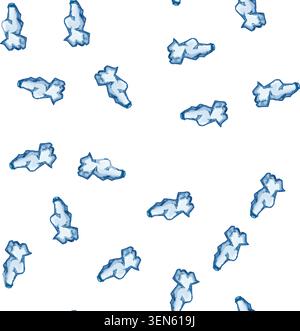 pattern line crumpled plastic bottle cartoon. waste crush, outline can, cup transparent line crumpled plastic bottle sign vector Stock Vector