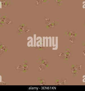 pattern underwater aquarium stone cartoon. seaweed bottom, filter goldfish, aquatic castle underwater aquarium stone sign. seamless vector illustratio Stock Vector