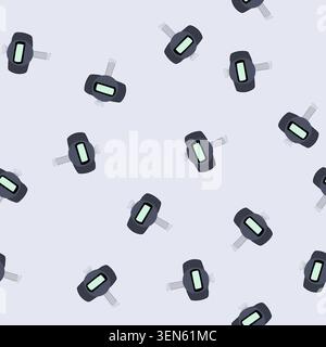 pattern water meter providing accurate measurement of water usage, illustrating concepts of consumption, conservation, utility management, and cost co Stock Vector