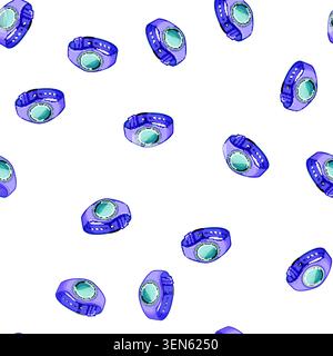 pattern hand kid watch time cartoon. boy digital, fashion wrist hand kid watch time sign vector Stock Vector