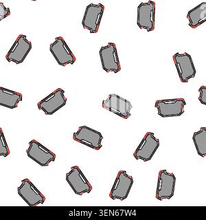 pattern business cooling pad cartoon. office digital, notebook device, connection electric business cooling pad sign vector Stock Vector