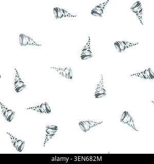 pattern storm tornado cartoon. nature danger, twister dark, funnel disaster storm tornado sign vector Stock Vector