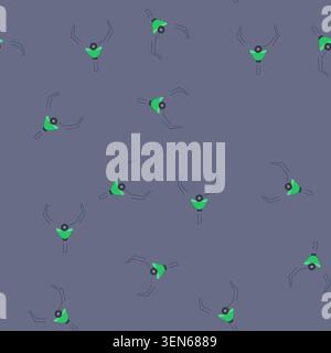 pattern mechanical claw machine cartoon. toy gripper, grab gambling, play grasp mechanical claw machine sign. seamless vector illustration Stock Vector