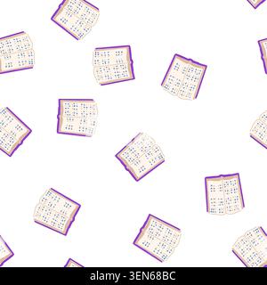 pattern tactile braille textbook cartoon. reading blindness, inclusion embossing, transcription dot tactile braille textbook sign. seamless symbol vec Stock Vector