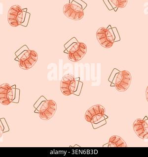 seamless pattern office folding chair cartoon. office folding chair sign vector Stock Vector