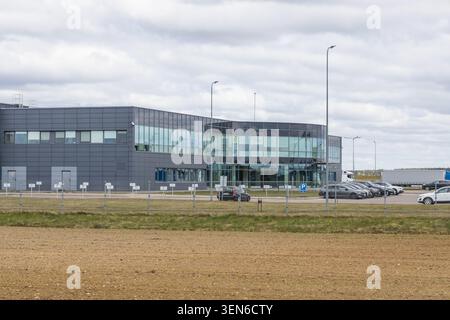 Contemporary commercial real estate and business park. Vilnius, Lithuania, 1 May 2026 Stock Photo