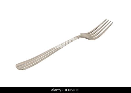 Metal fork isolated on white background cutout Stock Photo