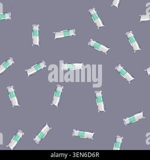 seamless pattern cosmetic cotton pad cartoon. cosmetic cotton pad sign vector Stock Vector