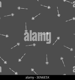seamless pattern sanitary toilet brush cartoon. sanitary toilet brush sign vector Stock Vector