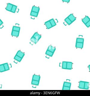 pattern rucksack kid luggage cartoon. open book, people pencil, study pen rucksack kid luggage sign. seamless symbol vector illustration Stock Vector