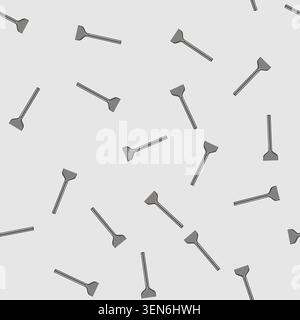 seamless pattern mallet brick chisel cartoon. layer masonry tools work, stonework mallet brick chisel sign vector Stock Vector