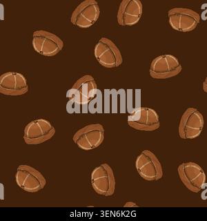 seamless pattern cold beanie color icon vector. cold beanie sign. isolated symbol illustration Stock Vector