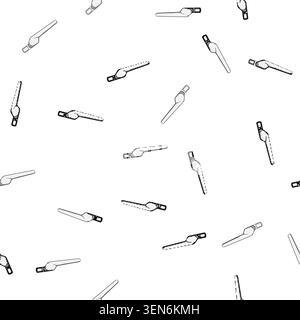pattern White modern window handle providing functionality for operating windows and doors in residential and commercial buildings, ensuring security Stock Vector