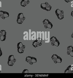 seamless pattern fossil coal ore cartoon. anthracite bituminous, lignite subbituminous, combustion reserves fossil coal ore sign vector Stock Vector