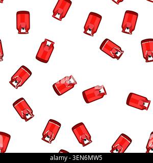 pattern blue stove fuel cartoon. propane hot, cook cooker, oven energy blue stove fuel sign vector Stock Vector