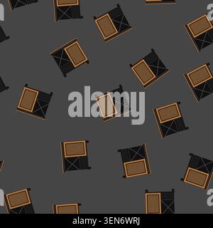 seamless pattern alcohol wine cabinet cartoon. drink wood, shelf restaurant, rack ry alcohol wine cabinet sign vector Stock Vector