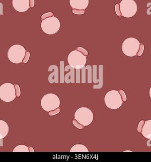 seamless pattern computer mouse pad cartoon. blank office, empty mockup, accessory keyboard computer mouse pad sign vector Stock Vector