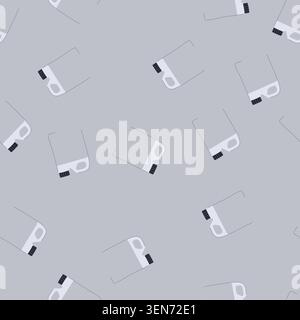 pattern reusable canister plastic cartoon. bpafree ecofriendly, versatile transparent, sealable foodgrade reusable canister plastic sign. seamless vec Stock Vector
