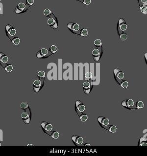 seamless pattern work goggles welding cartoon. glass goggle, glasses protect, pilot wear work goggles welding sign vector Stock Vector