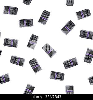 pattern bank pos terminal cartoon. pay business, money payment bank pos terminal sign vector Stock Vector