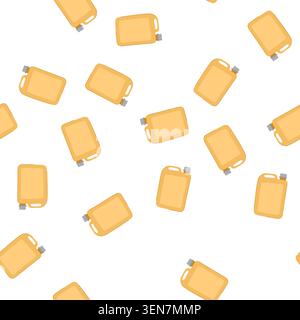 pattern ecofriendly canister plastic cartoon. versatile transparent, sealable foodgrade, portable kitchen ecofriendly canister plastic sign. seamless Stock Vector