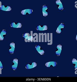 seamless pattern fit goggles ski cartoon. comfort style, brand polarized, mirrored adjustable fit goggles ski sign vector Stock Vector