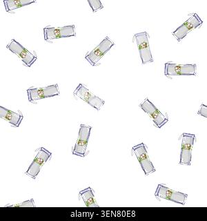 pattern care cotton pad cartoon. care cotton pad sign vector Stock Vector