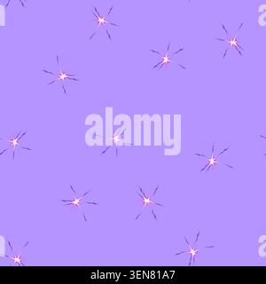 seamless pattern game impact vfx cartoon. energy thunder, light lightning, power electric game impact vfx sign vector Stock Vector
