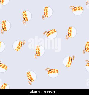 pattern makeup cosmetic pouch cartoon. beauty case, travel zipper makeup cosmetic pouch sign. seamless vector illustration Stock Vector
