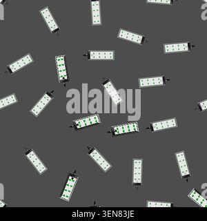 seamless pattern tilt medical bed control cartoon. headrest footrest, siderails lock, brake castors tilt medical bed control sign vector Stock Vector