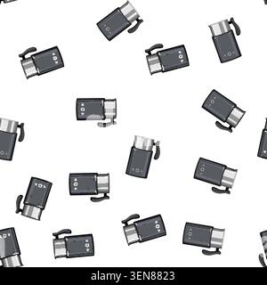 pattern equipment milk frother cartoon. foam tool, blender mixer equipment milk frother sign vector Stock Vector