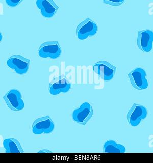 pattern round sauce dipping bowl cartoon. square appetizer, condiment party, dining tableware round sauce dipping bowl sign. seamless vector illustrat Stock Vector