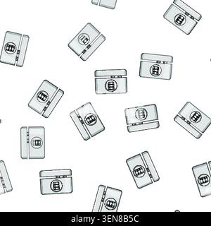 pattern Window lock mechanism ensuring home protection and preventing unauthorized access, highlighting concepts of privacy, defense, and safeguarding Stock Vector