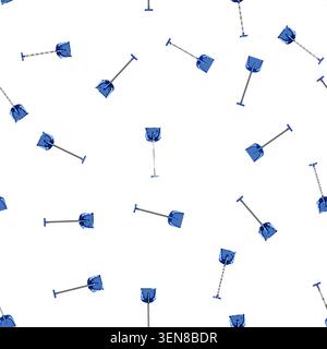 pattern outdoors snow shovel cartoon. storm ice, clean weather, season frozen outdoors snow shovel sign vector Stock Vector